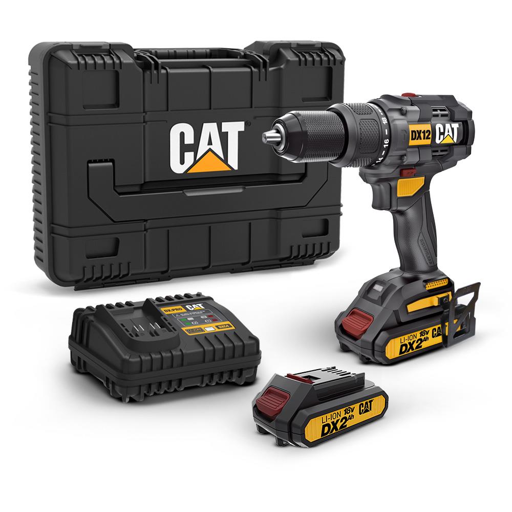 cat-dx12-18volt-2-0ah-li-ion-cift-akulu-komursuz-profesyonel-sarjli-darbeli-matkap-15219