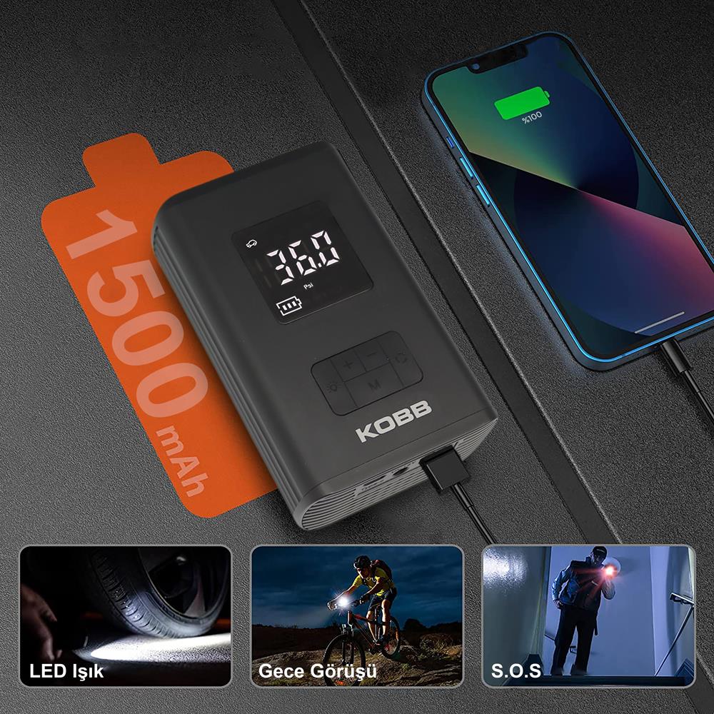 kobb-kb425-12v-sarjli-li-ion-150-psi-dijital-gostergeli-akilli-lastik-sisirme-pompasi-powerbank-sos-led-lamba-17517