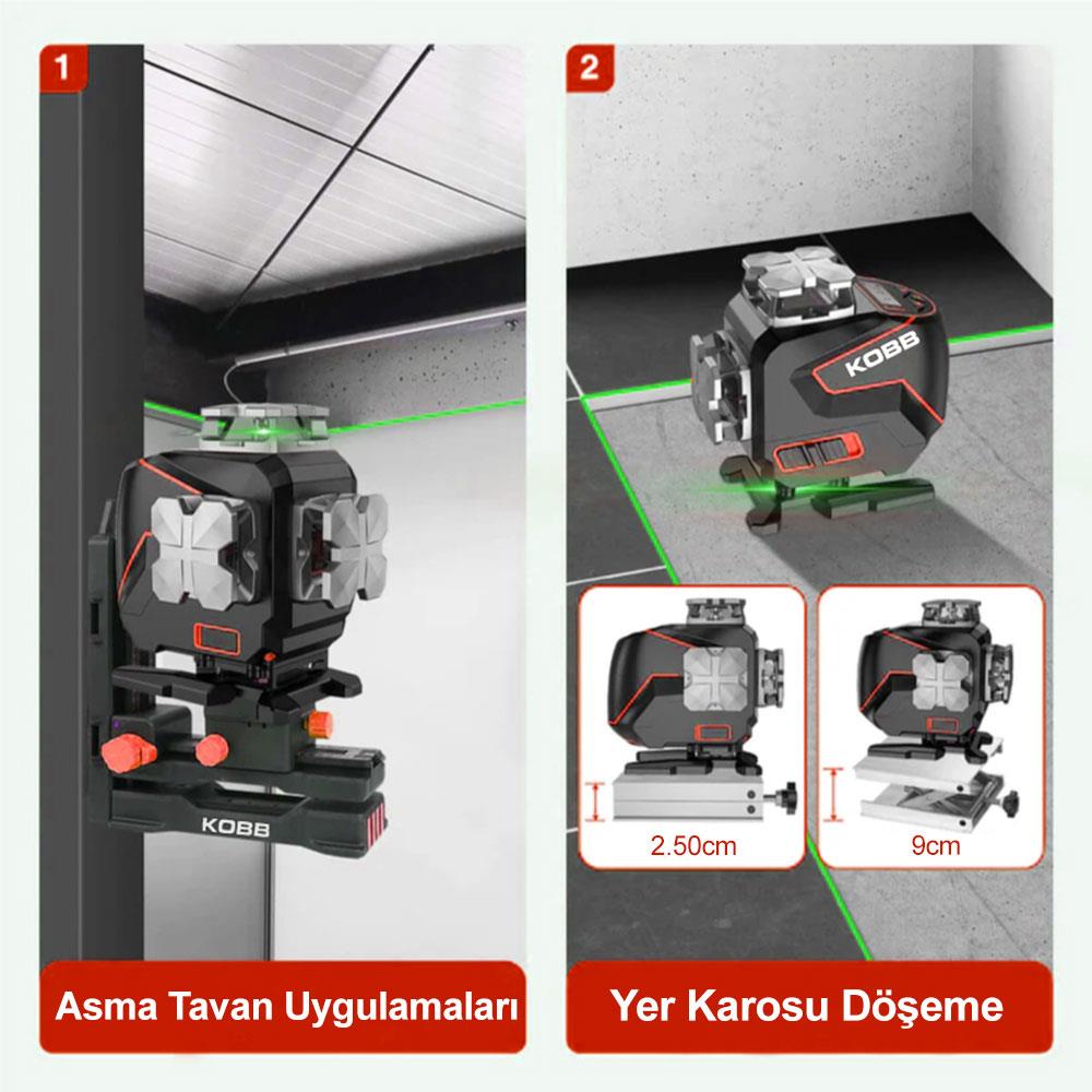 kobb-kbl36gtp-profesyonel-li-ion-sarjli-4x360-lcd-ekran-otomatik-hizalamali-yesil-capraz-cizgi-lazer-distomat-uzaktan-kumanda-tripod-tasima-cantasi-18423
