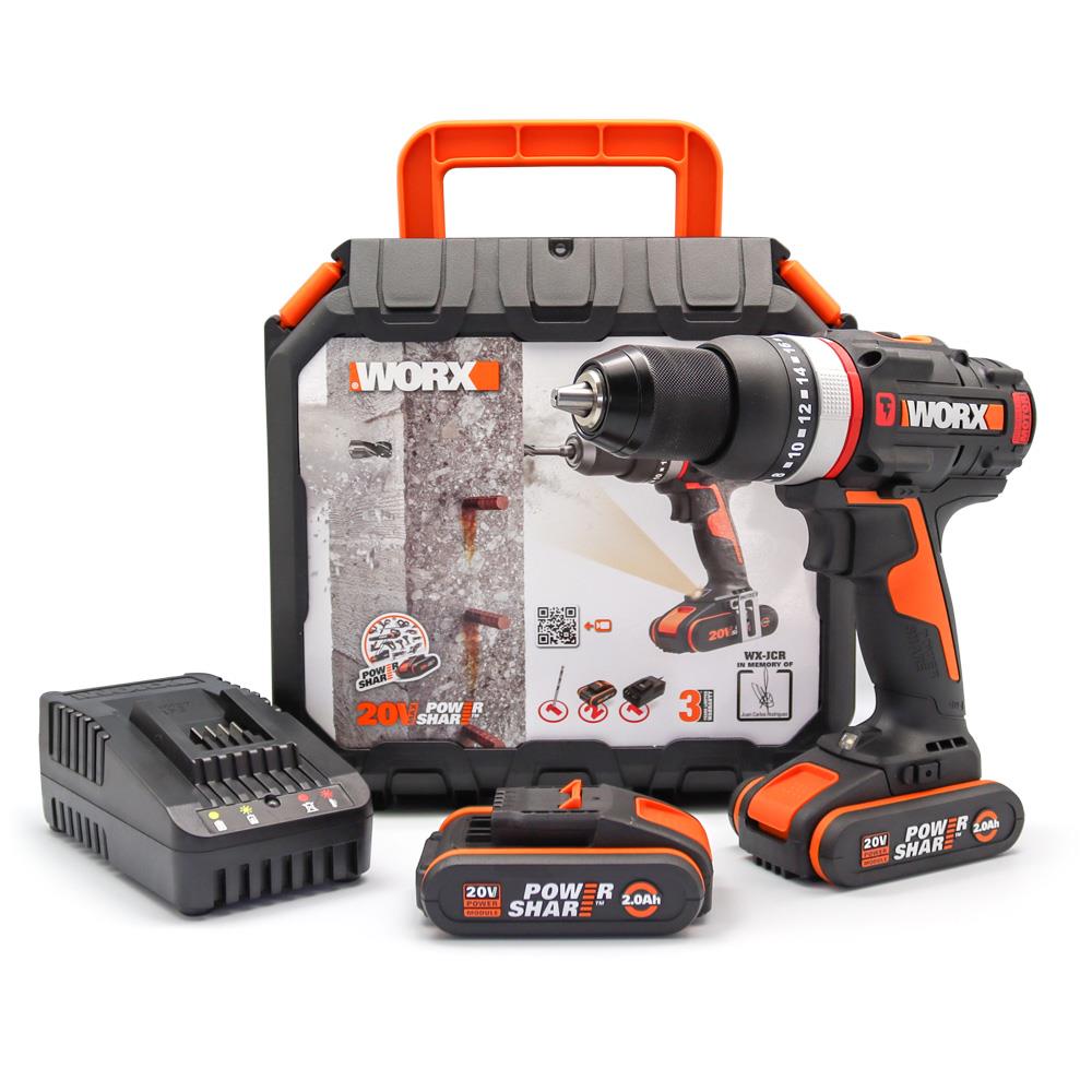 worx-wx-jcr-20volt-2-0ah-li-ion-cift-akulu-komursuz-profesyonel-darbeli-sarjli-matkap-13818