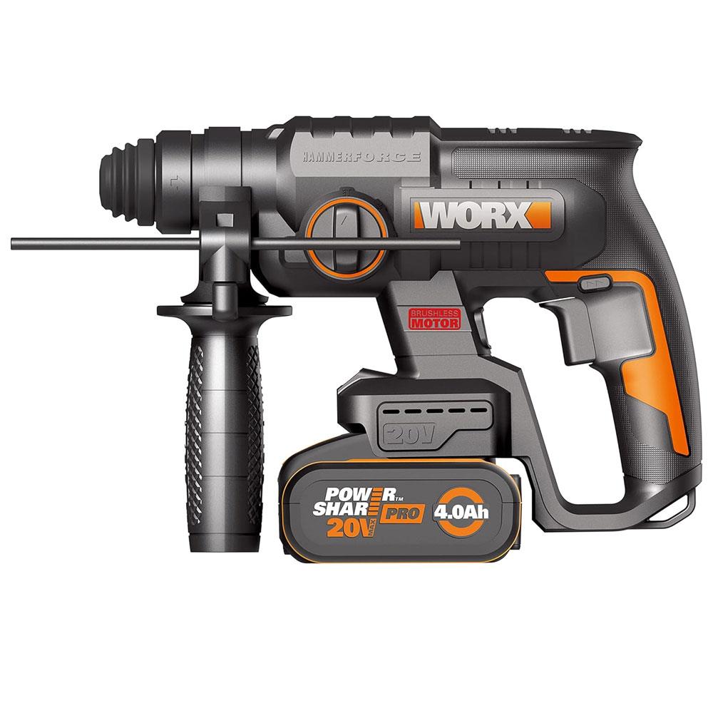 worx-wx381-20volt-4-0ah-2j-li-ion-tek-akulu-sarjli-profesyonel-sds-plus-pnomatik-kirici-delici-3-parca-delme-ucu-19632
