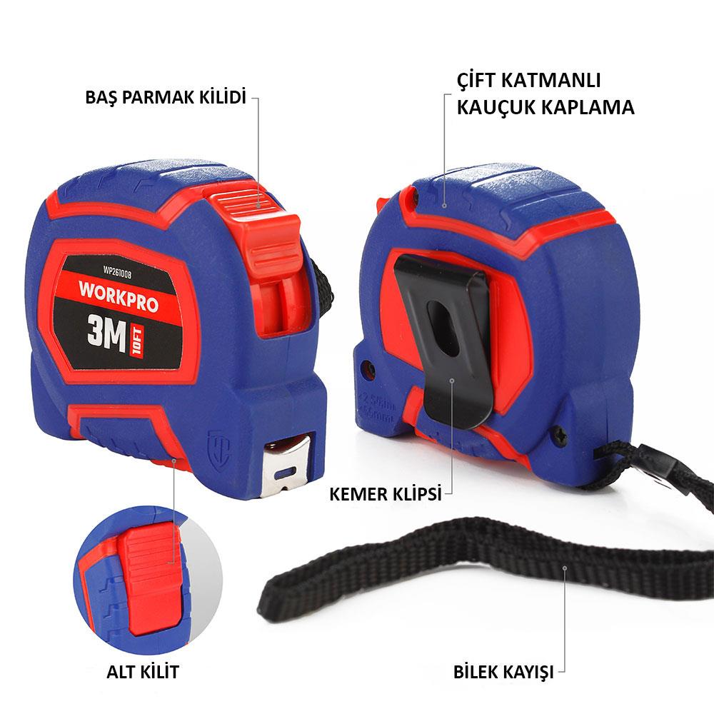 workpro-wp261008-3mx16mm-10ft-naylon-kaplama-sari-celik-serit-metre-20757