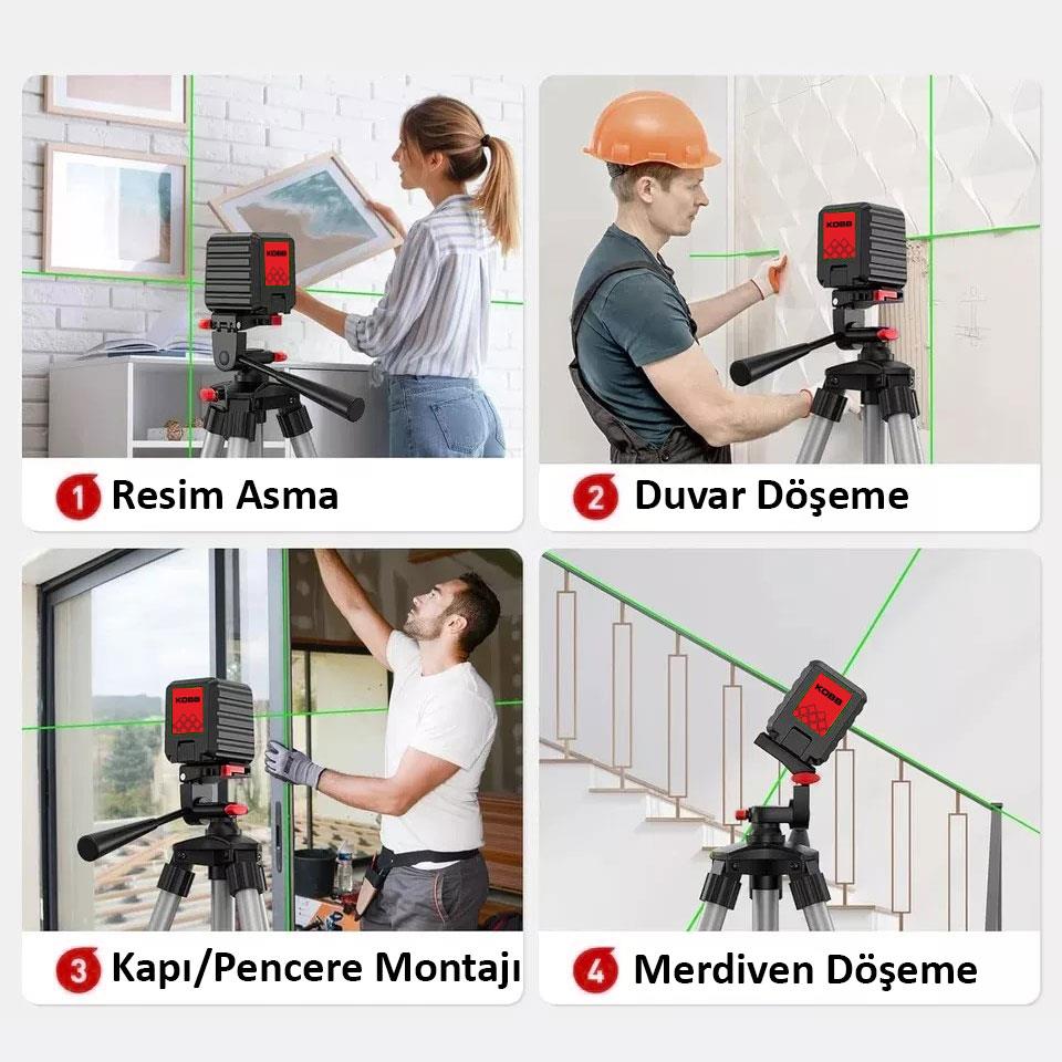 kobb-kbl90gtp-30-metre-profesyonel-yatay-ve-dikey-otomatik-hizalamali-yesil-capraz-cizgi-lazer-distomat-tripod-22363