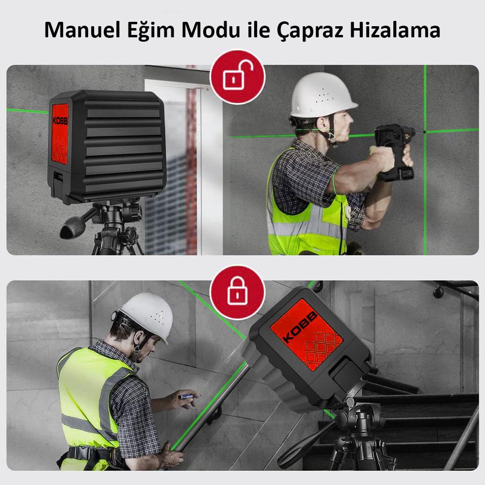 kobb-kbl90gtp-30-metre-profesyonel-yatay-ve-dikey-otomatik-hizalamali-yesil-capraz-cizgi-lazer-distomat-tripod-22369