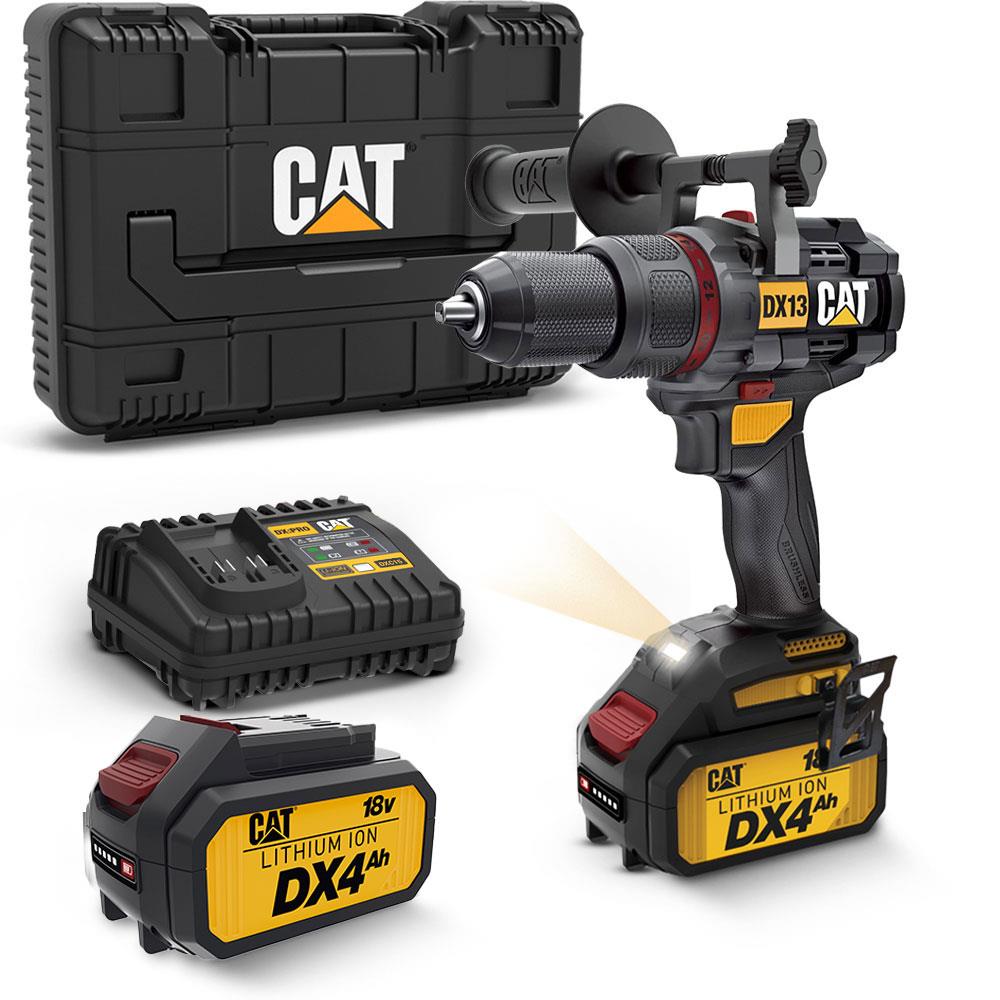 cat-dx13-1-18volt-4-0ah-li-ion-80nm-cift-akulu-komursuz-profesyonel-sarjli-darbeli-matkap-22438