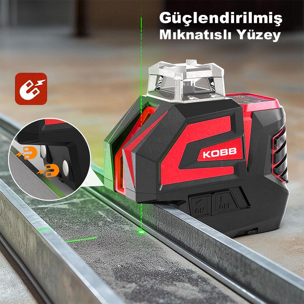 kobb-kbl32g-profesyonel-li-ion-yatay-360-ve-dikey-otomatik-hizalamali-yesil-nokta-sakul-ve-yesil-capraz-cizgi-lazer-23386