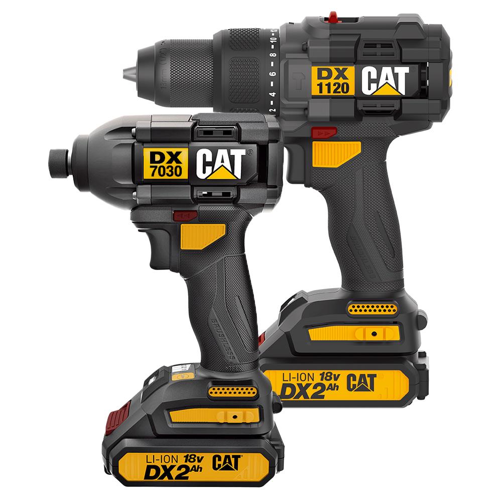 cat-dxk201-18volt-2-0ah-li-ion-cift-akulu-komursuz-profesyonel-sarjli-darbeli-matkap-dx7030-da01903-kombo-set-24205