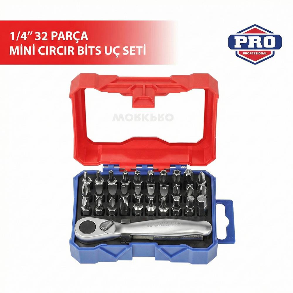 workpro-wp200534-32-parca-1-4-profesyonel-mini-circir-lokma-kollu-bits-vidalama-seti-25734