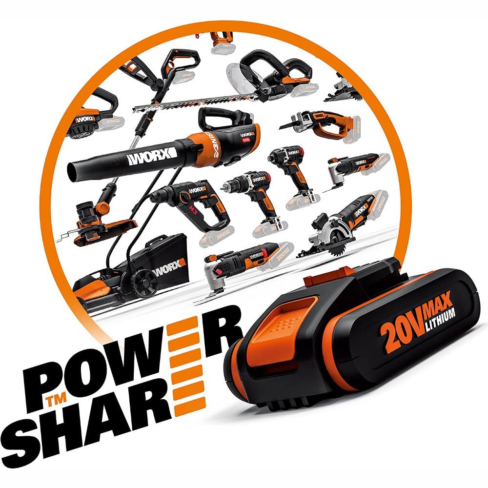 worx-wx354-4ck-20volt-4-0ah-li-ion-cift-akulu-komursuz-profesyonel-sarjli-darbeli-matkap-da980045-9-cok-fonksiyonlu-27cm-celik-kamp-cakisi-26792