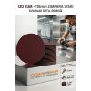 12 ADET 120 KUM Yuvarlak Cırtlı Zımpara Diski 115 mm Deliksiz Zımpara Kağıdı 723217