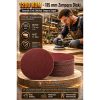 12 ADET 1200 KUM Yuvarlak Cırtlı Zımpara Diski 115 mm Deliksiz Zımpara Kağıdı 723225