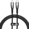 Baseus Glimmer Series 20W 100 cm Type-C To Lightning Şarj Kablosu Siyah