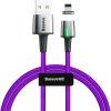 Baseus Zinc Magnetic Usb Kablo Şarj İPhone 7-8-XS-XR 2.4A 1 Metre