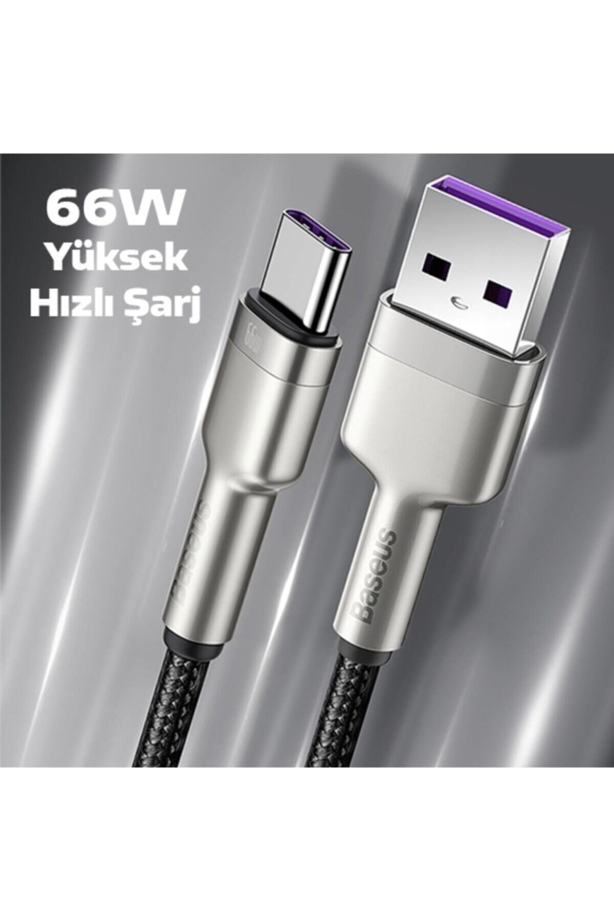 cafule-66w-metal-usb-to-type-c-hizli-sarj-kablosu-100cm-siyah-7706