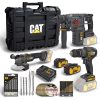 CAT DXK302 DX1010 + DX2150 + DX3131 3 Parça Kombo Set + 39 Parça Aksesuar Seti
