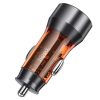 HOCO NZ12A Action PD43W USB + Type-C Hızlı Şarj Araç Çakmaklı Şarj Aleti Turuncu