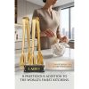 Inês Gold 3'lü Paslanmaz Çelik Mini Şeker Maşası Seti 12cm 722952