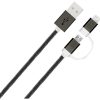 LinkTech K555 2in1 Lightning / Micro USB Şarj Kablosu