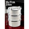 Zhltools Sefer Tası Yemek Kabı Paslanmaz Çelik 3 Katlı 14 cm 3 LİTRE