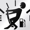 Otomobiller İçin Yüksek Akaryakıt tüketimi Çıkartması Siyah