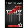 Tor-X Profesyonel T-Kollu Torx Alyan Anahtar Seti (6 Parça) - Güç ve Hassasiyet Bir Arada 722633
