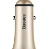 Trumpet Serisi 3.1A Çift Usb Girişli Metal Araç Şarjı Gold