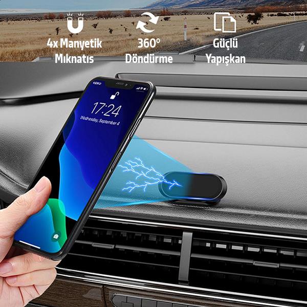 zhltools-arac-ici-360-derece-donebilen-miknatisli-torpido-ustu-telefon-tutucu-siyah-13182
