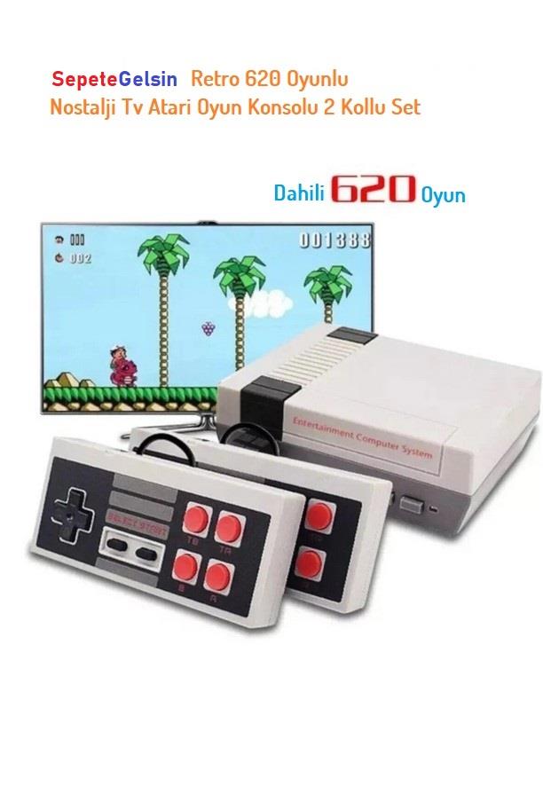 zhltools-retro-620-oyunlu-nostalji-tv-atari-oyun-konsolu-2-kollu-set-102693