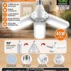 Zhltools Ultra Güçlü 3 Kollu 40-45w Ampul Led Aydınlatma Beyaz Işık Led Ampul