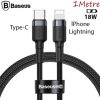 Baseus Cafule Series Type-C To İPhone PD18W Hızlı Şarj Kablosu 1Metre