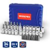 WORKPRO WP202595 3/8'’ CR-V 34 Parça Ağır Hizmet Torx Lokma Takımı (E/T Serisi)