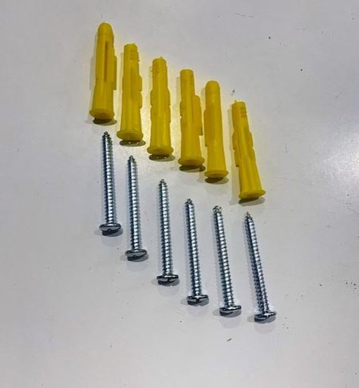 Zhltools Sarı Renk Duvar Dubeli ve Çivisi 6 Adet 5Cm