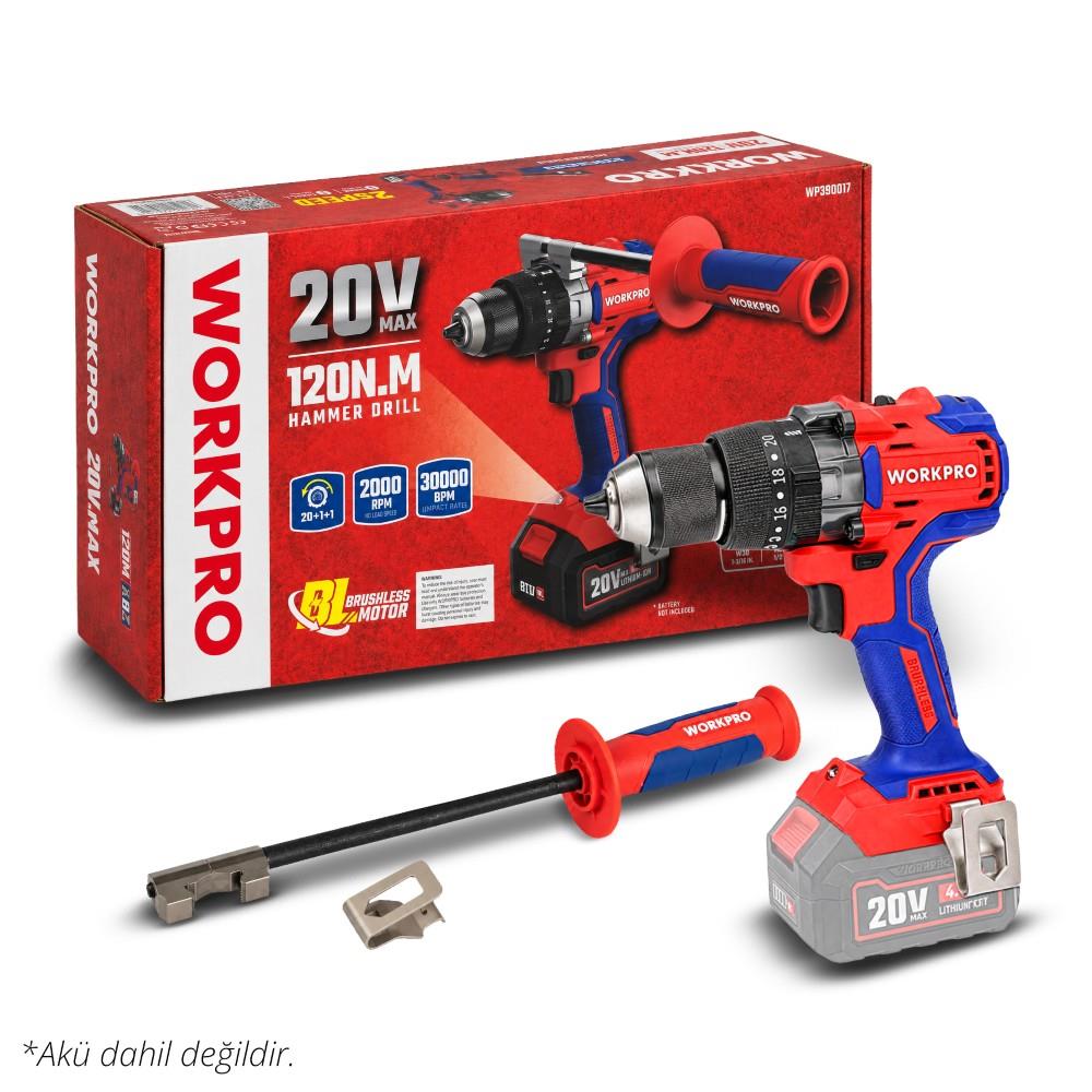 workpro-wp390017-20volt-120nm-komursuz-profesyonel-sarjli-darbeli-matkap-aku-dahil-degildir-27371